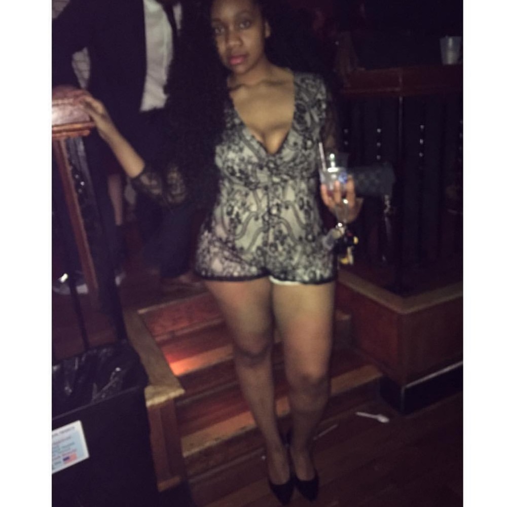 Black lace romper